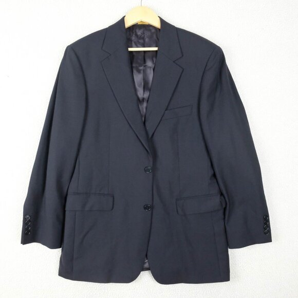 Brooks Brothers Blazer Mens 40R Navy Blue Two Button Vented Wool 346 Business - Picture 1 of 13